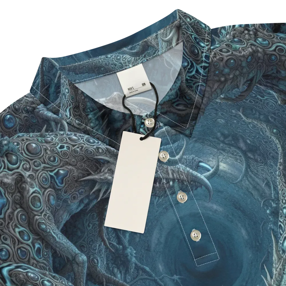 Azure Dragonfall on Men's Slim Fit Polo Shirt — Product details