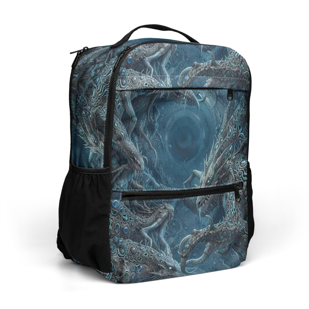 Azure Dragonfall on Utility Backpack — Right Front