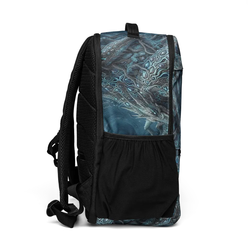 Azure Dragonfall on Utility Backpack — Right