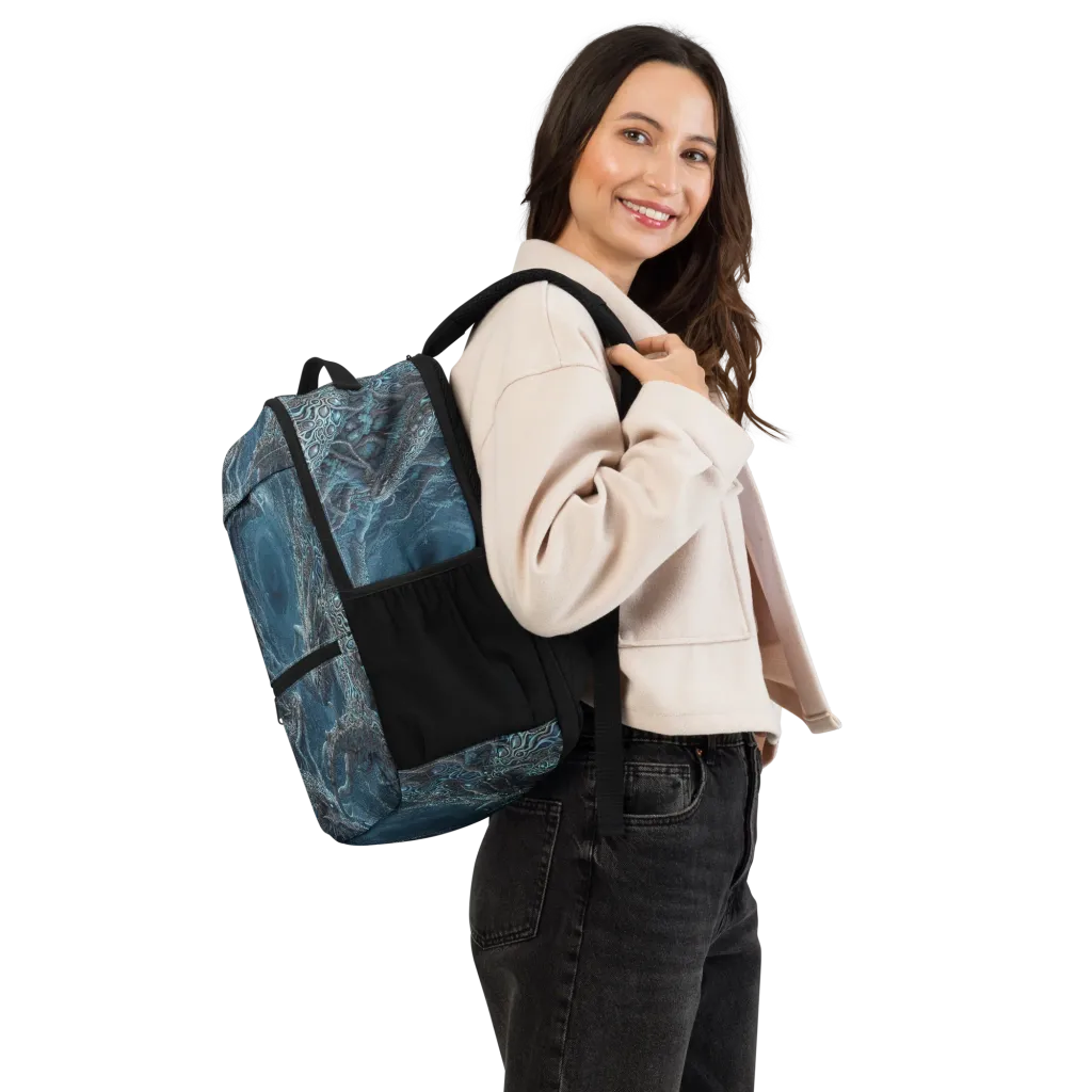 Azure Dragonfall on Utility Backpack — Right