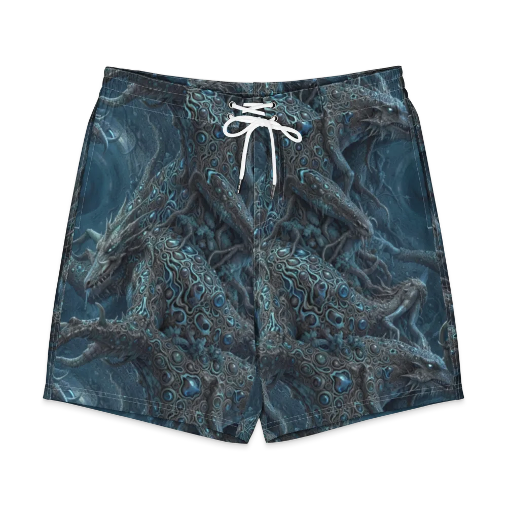 Azure Dragonfall on Men's Board Shorts — Front