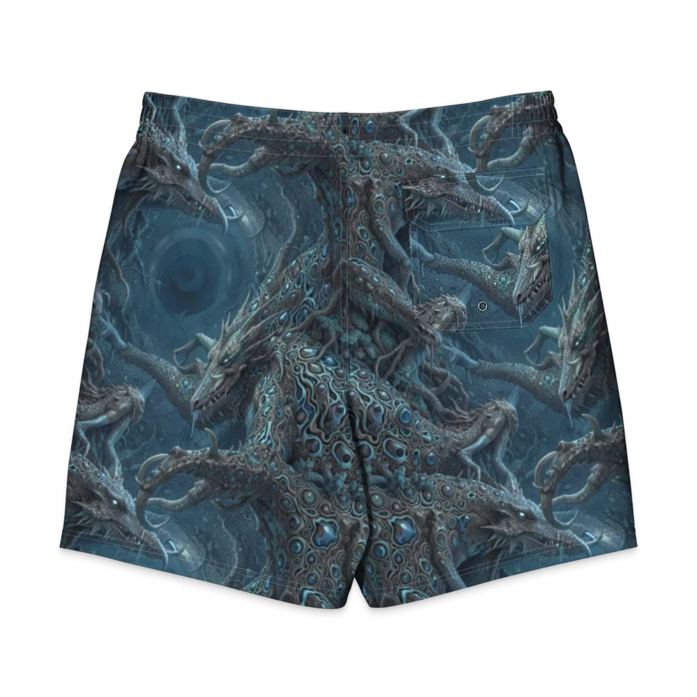 Azure Dragonfall on Men's Board Shorts — Back