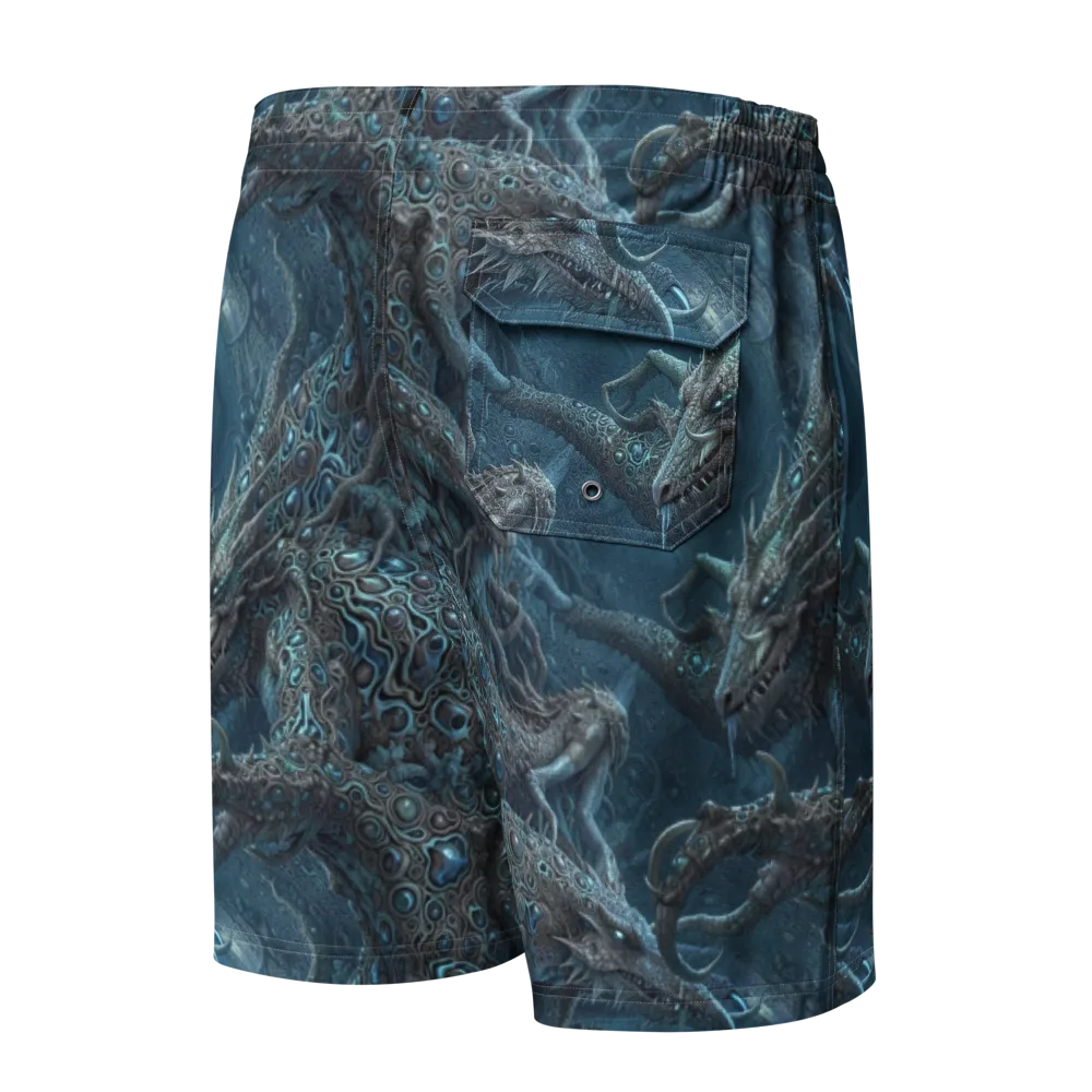 Azure Dragonfall on Men's Board Shorts — Back