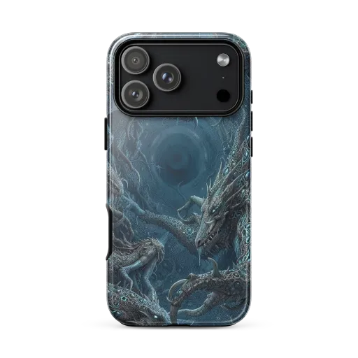 Azure Dragonfall on a Tough Case for iPhone®