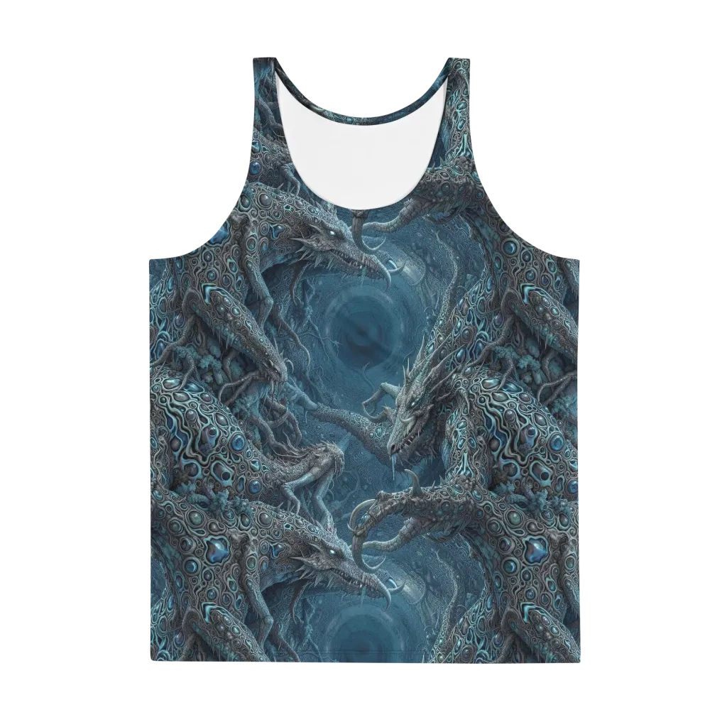 Azure Dragonfall on Men's Tank Top — Front