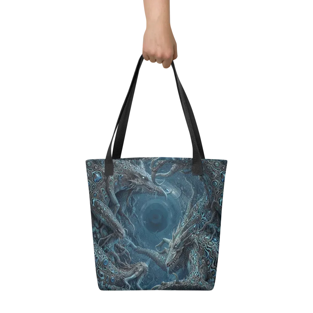 Azure Dragonfall on Tote Bag — Front