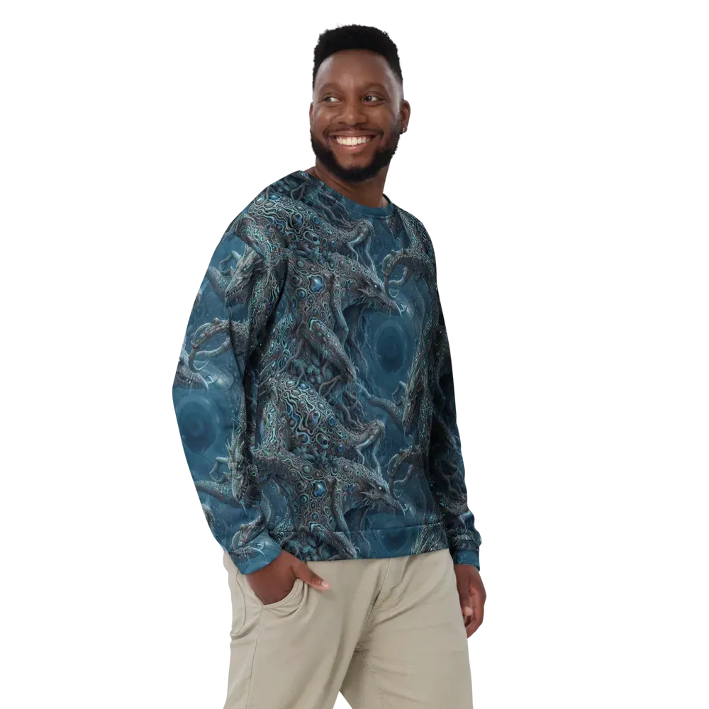 Azure Dragonfall on Sweatshirt — Front
