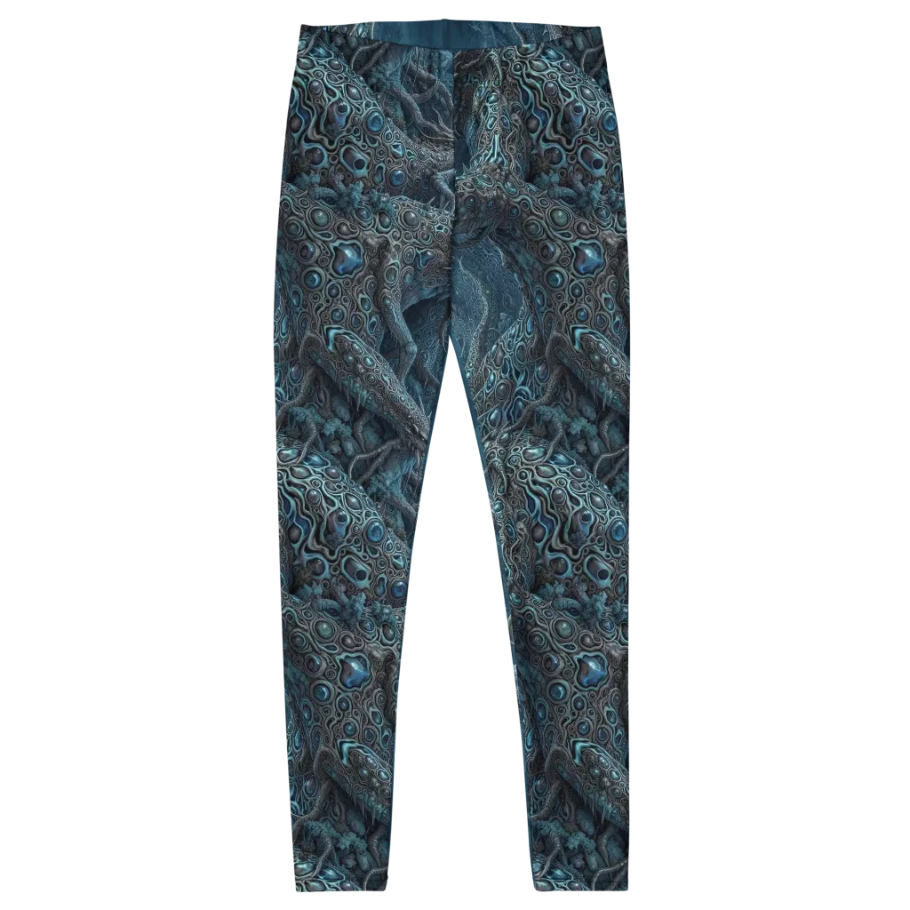 Azure Dragonfall on Leggings — Front