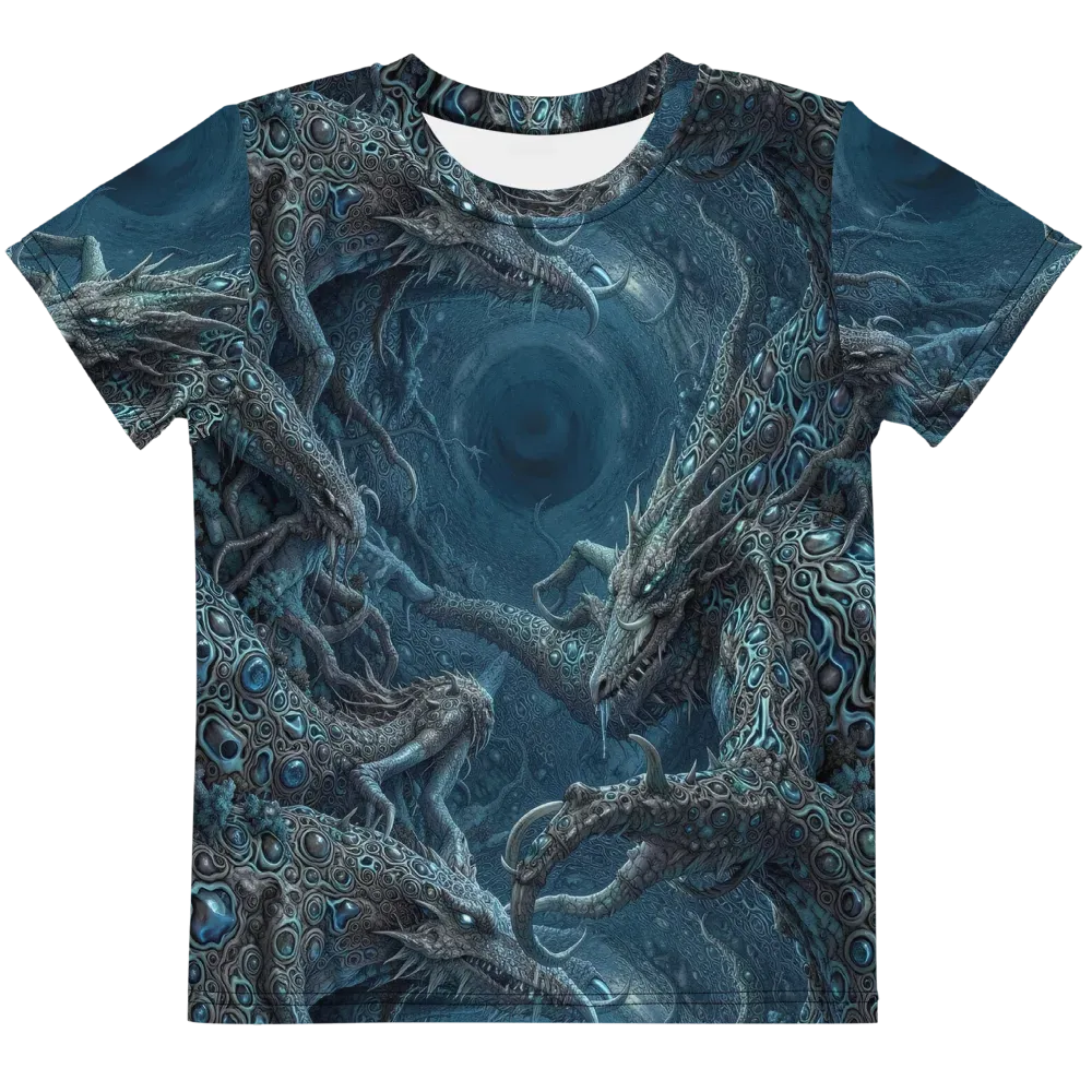 Azure Dragonfall on Kids Crew Neck T-Shirt — Front