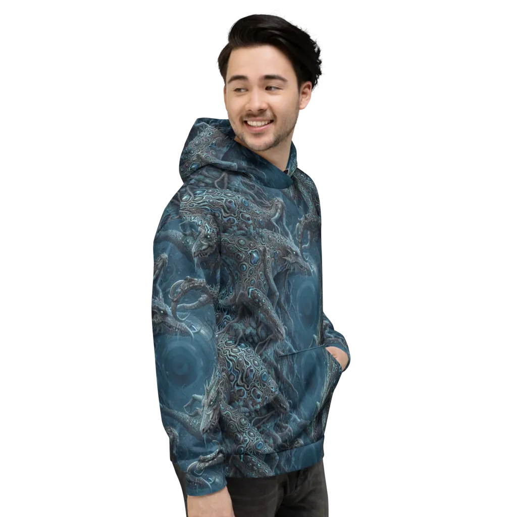 Azure Dragonfall on Hoodie — Right