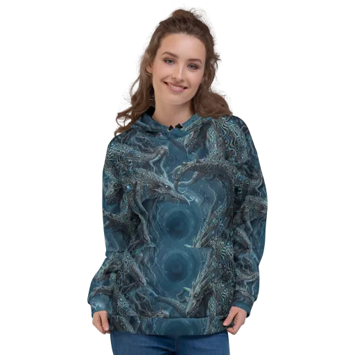 Azure Dragonfall on a Hoodie