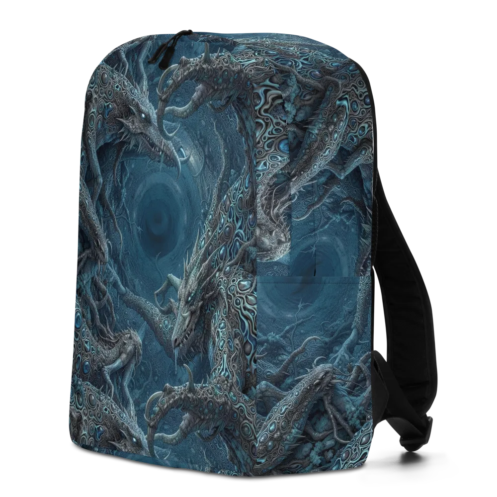 Azure Dragonfall on Minimalist Backpack — Left