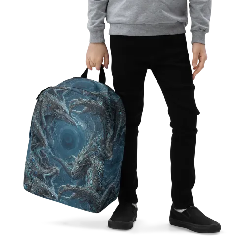 Azure Dragonfall on a Minimalist Backpack