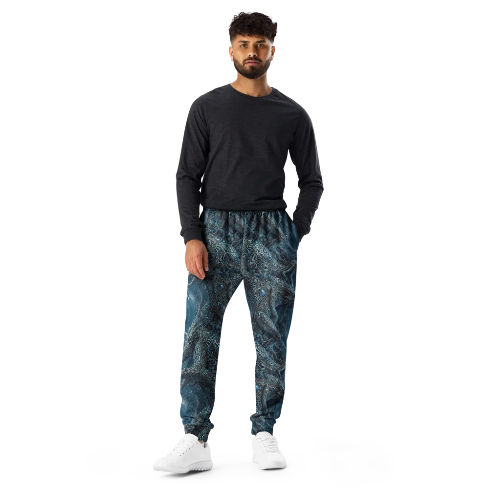 Azure Dragonfall on Men's Joggers — Front