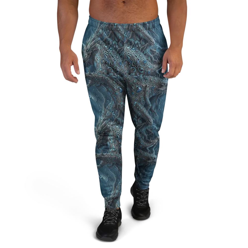 Azure Dragonfall on Men's Joggers — Front