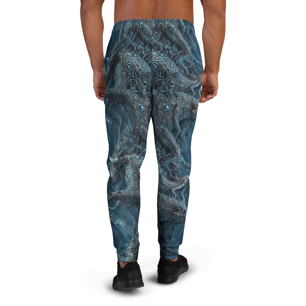 Azure Dragonfall on Men's Joggers — Back