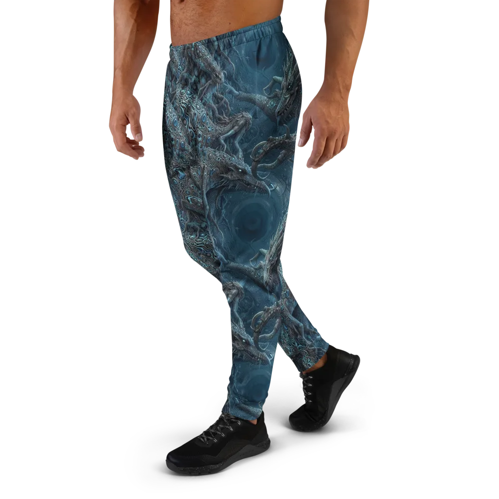 Azure Dragonfall on Men's Joggers — Left