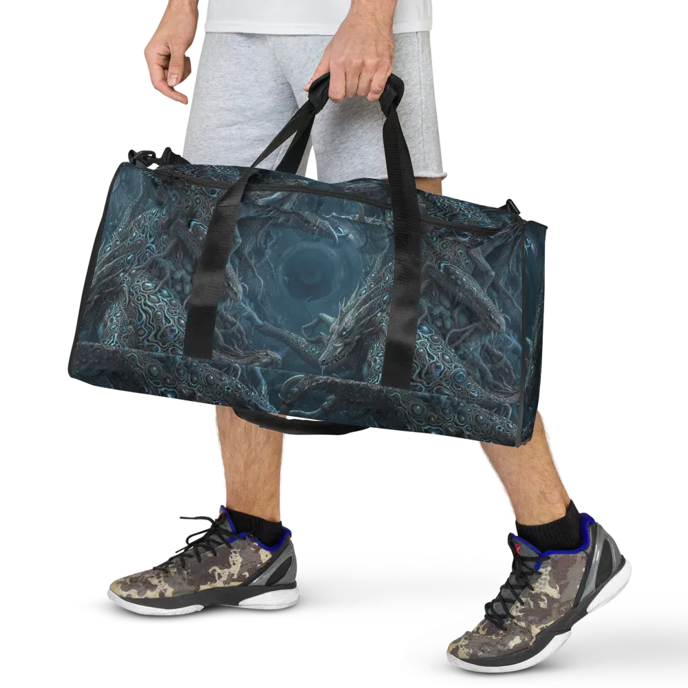 Azure Dragonfall on Duffle Bag — Front