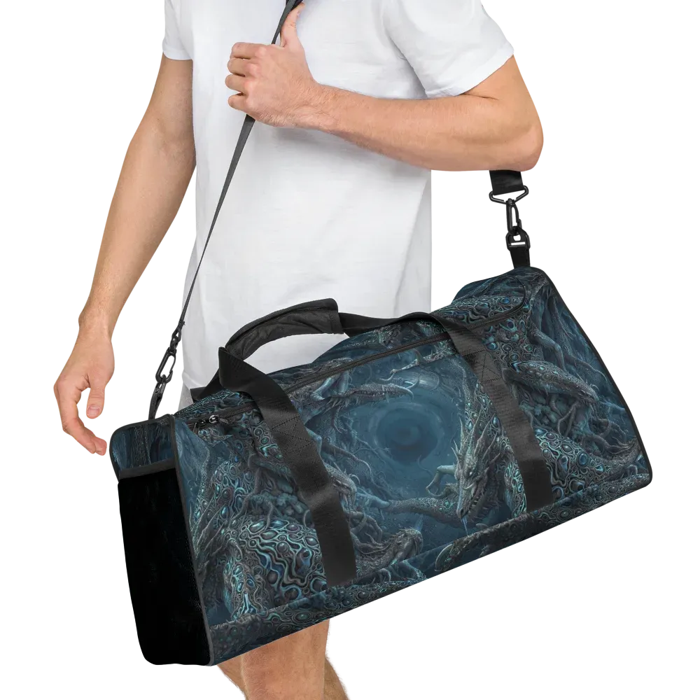 Azure Dragonfall on Duffle Bag — Right Front
