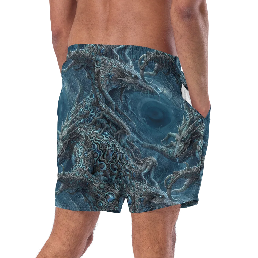 Azure Dragonfall on Swim Trunks — Right Back