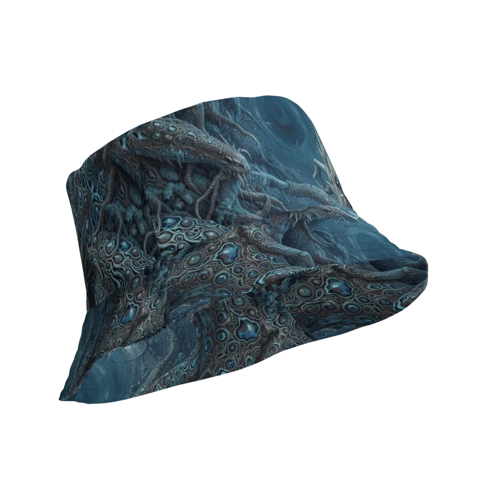 Azure Dragonfall on Reversible Bucket Hat — Product details Outside
