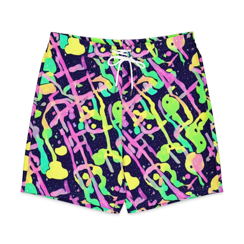 Electric Goo on Men's Board Shorts — Front