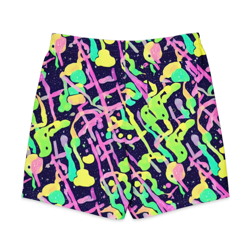 Electric Goo on Men's Board Shorts — Back