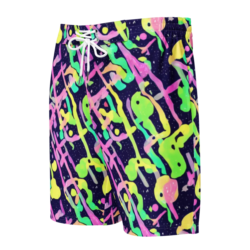 Electric Goo on Men's Board Shorts — Front