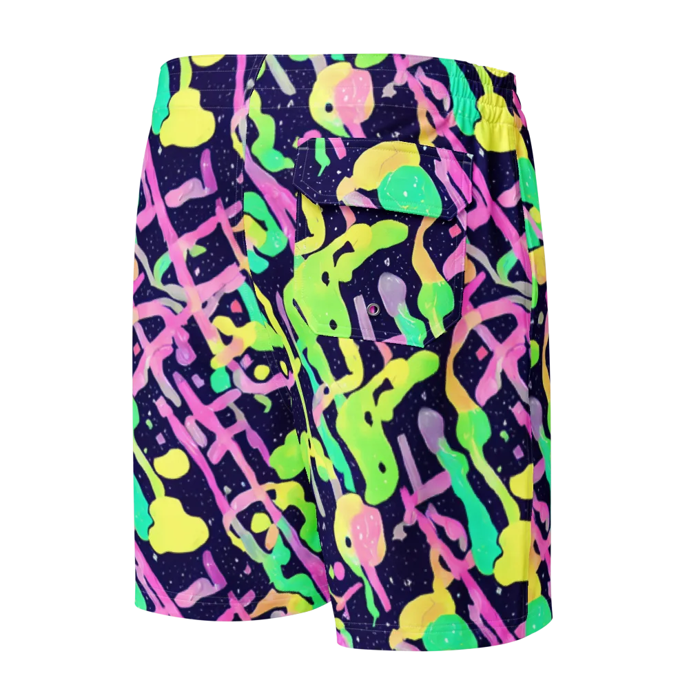Electric Goo on Men's Board Shorts — Back