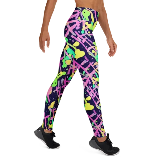 Electric Goo on a Yoga Leggings
