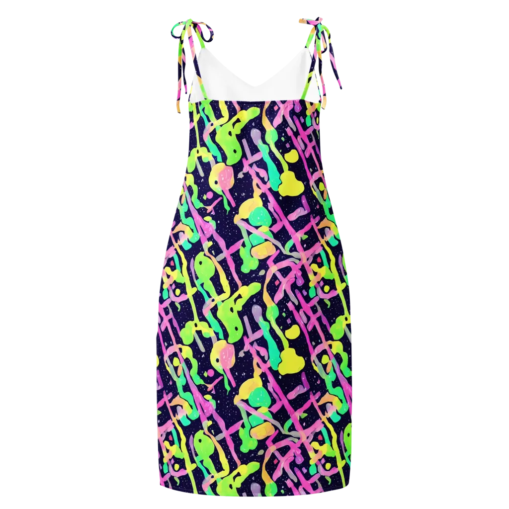 Electric Goo on Slip Dress — Back