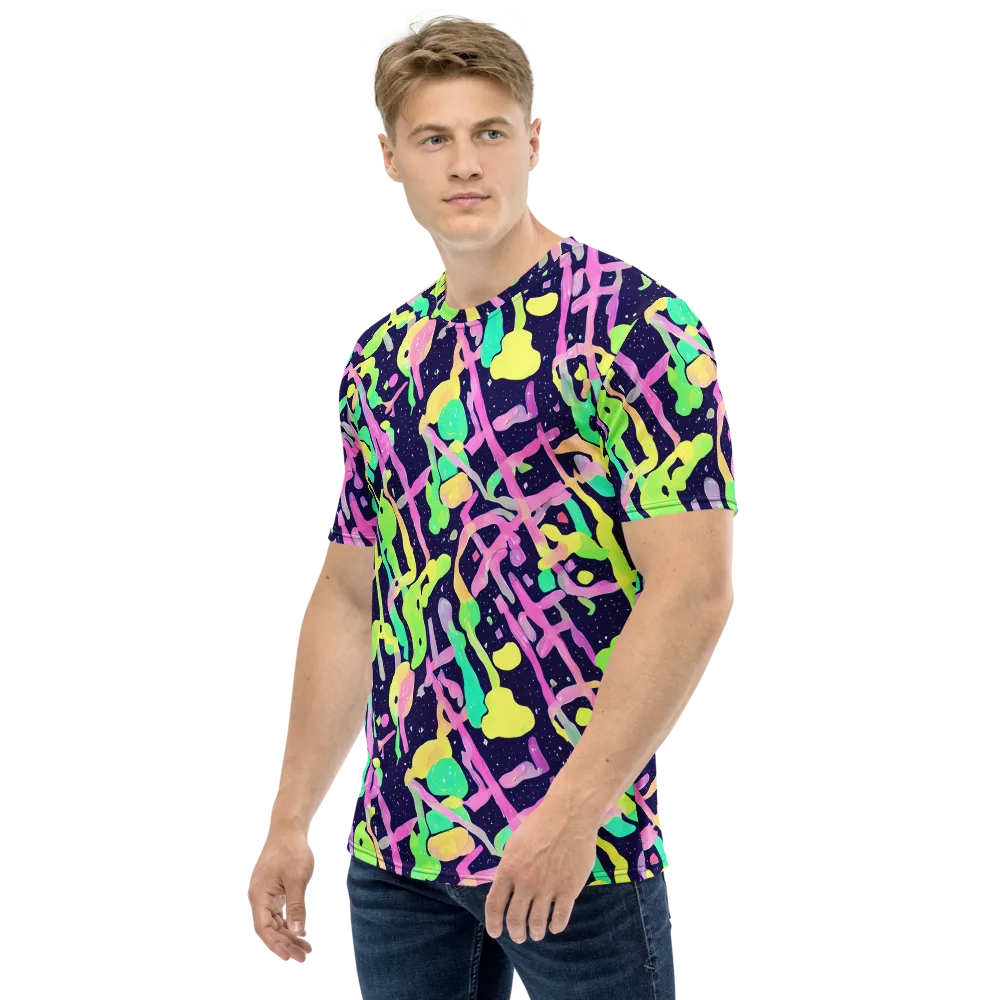 Electric Goo on Men's Crew Neck T-Shirt — Left