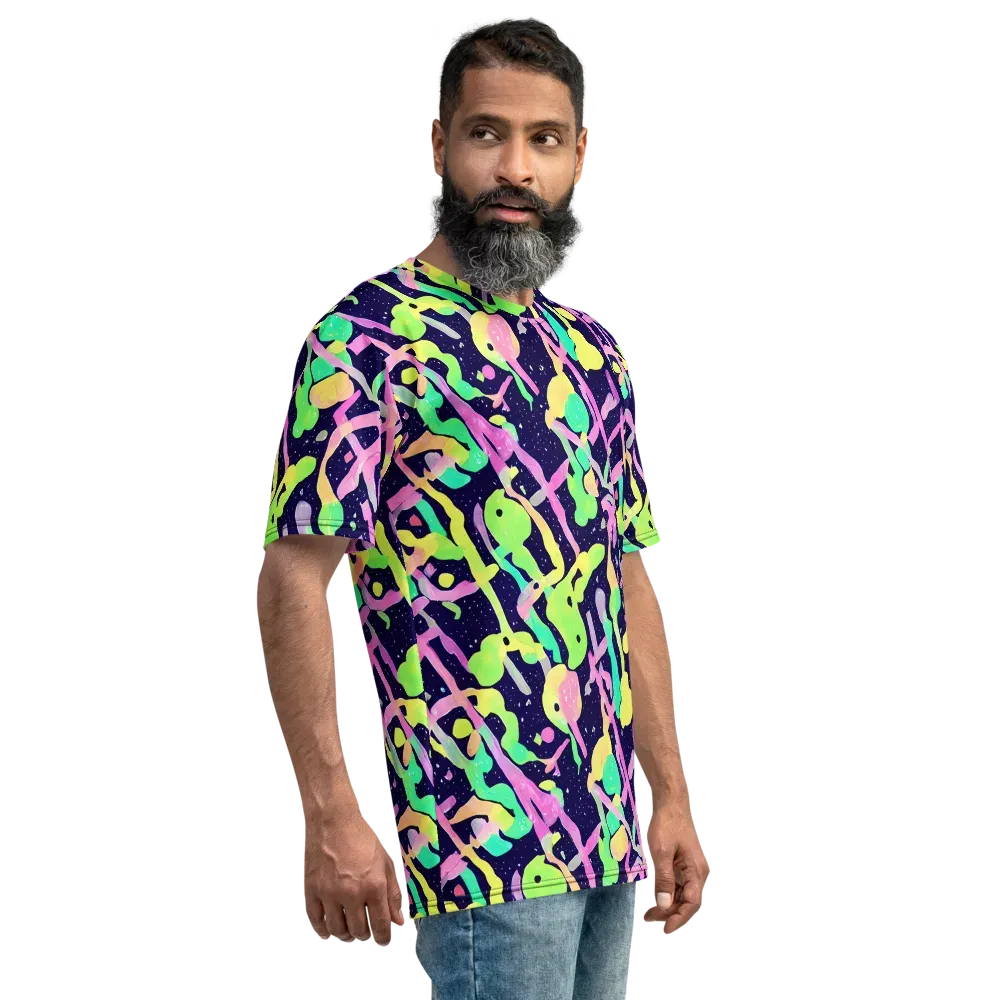 Electric Goo on Men's Crew Neck T-Shirt — Right