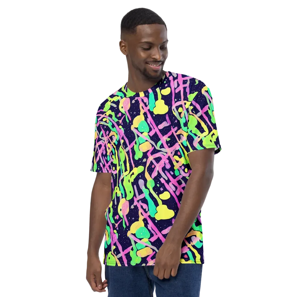 Electric Goo on Men's Crew Neck T-Shirt — Left