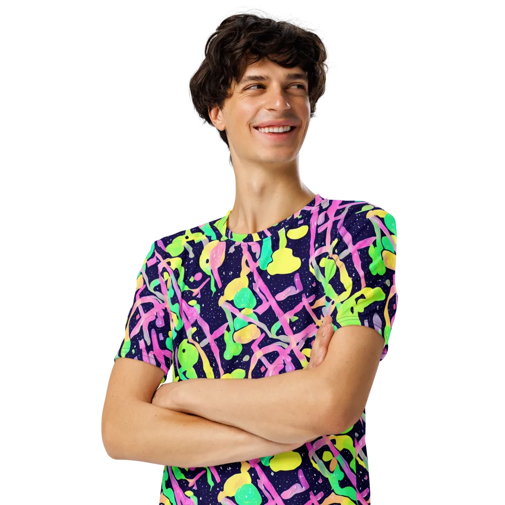 Electric Goo on Men's Crew Neck T-Shirt — Left Front