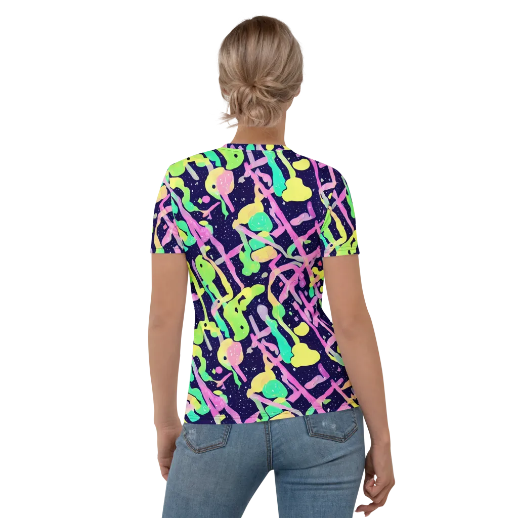 Electric Goo on Women's Crew Neck T-Shirt — Back
