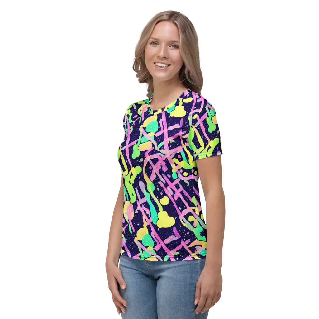 Electric Goo on Women's Crew Neck T-Shirt — Left