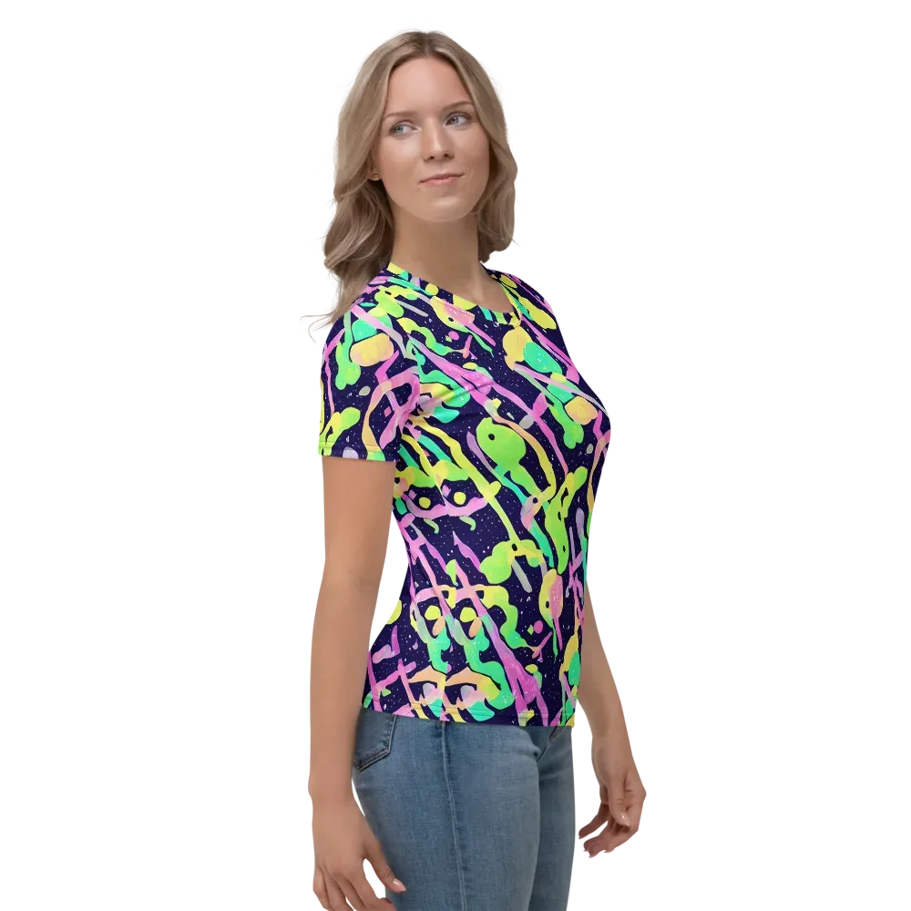 Electric Goo on Women's Crew Neck T-Shirt — Right