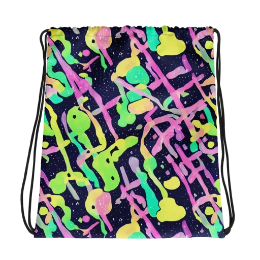 Electric Goo on a Drawstring Bag