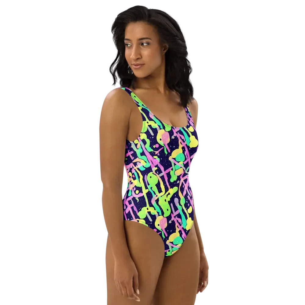 Electric Goo on One-Piece Swimsuit — Right