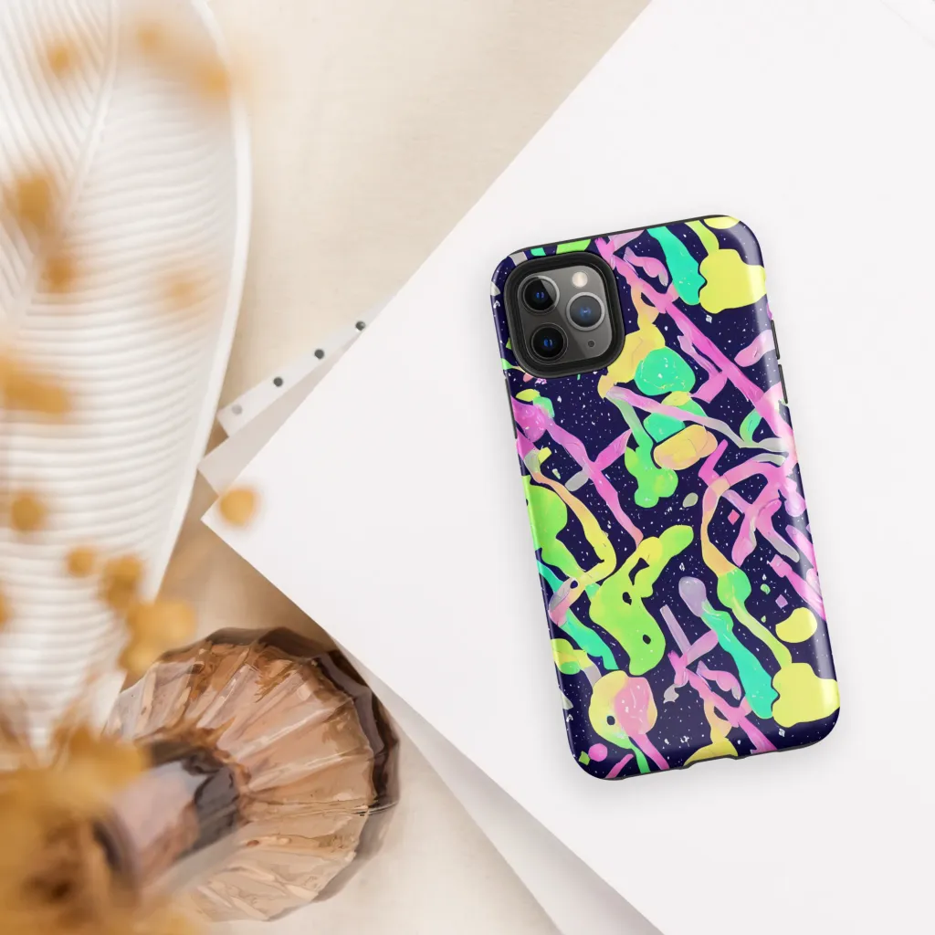 Electric Goo on Tough Case for iPhone® — Front