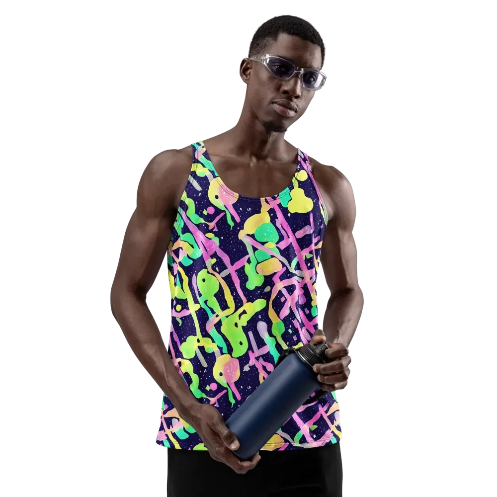Electric Goo on Men's Tank Top — Front