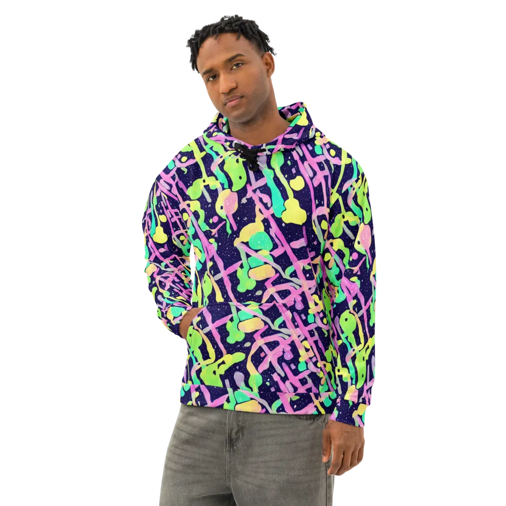 Electric Goo on Cotton Hoodie — Left Front