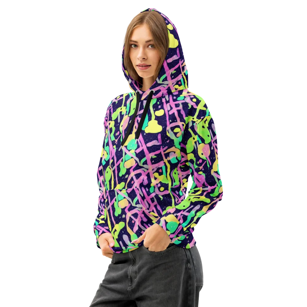 Electric Goo on Cotton Hoodie — Left Front