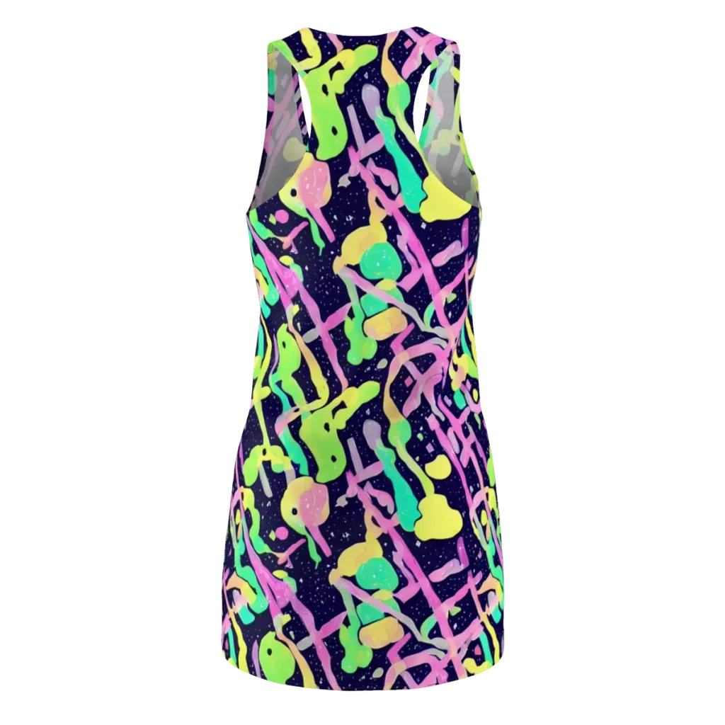 Electric Goo on Racerback Dress — Back