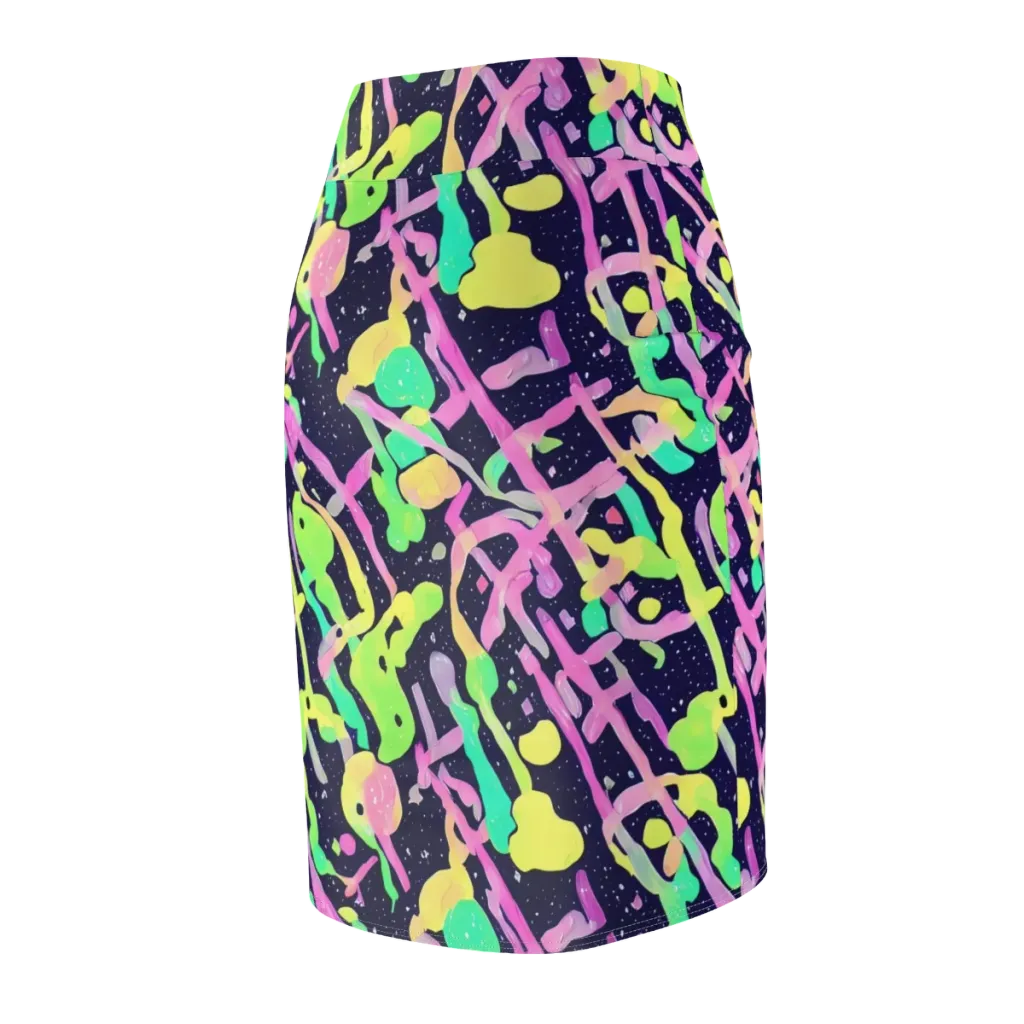 Electric Goo on Pencil Skirt — Back Side