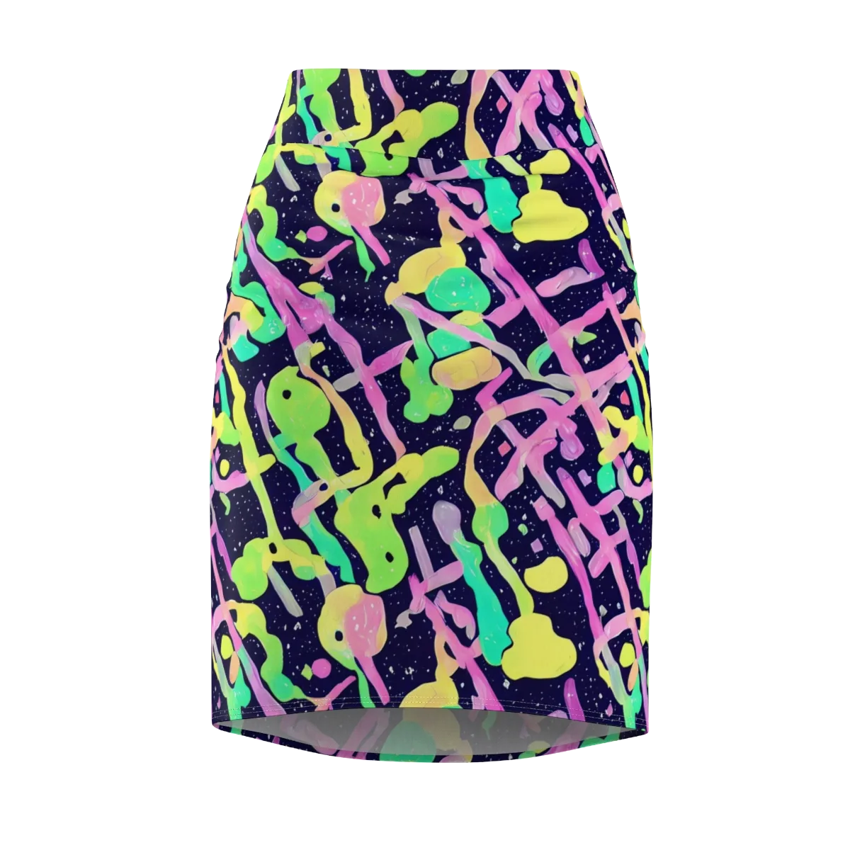 Electric Goo on Pencil Skirt — Front
