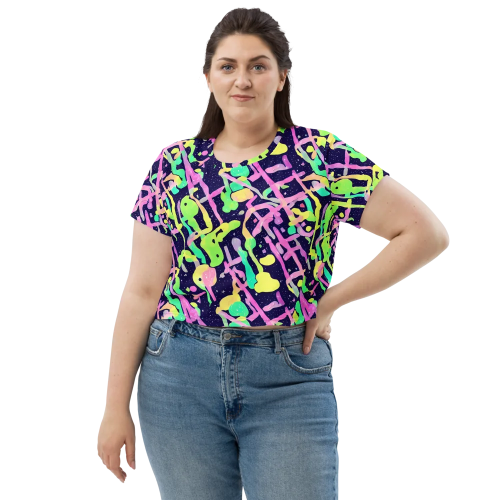Electric Goo on Crop Tee — Front