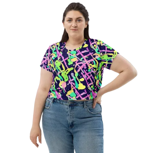 Electric Goo on a Crop Tee
