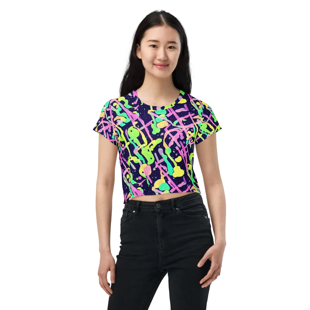 Electric Goo on Crop Tee — Front